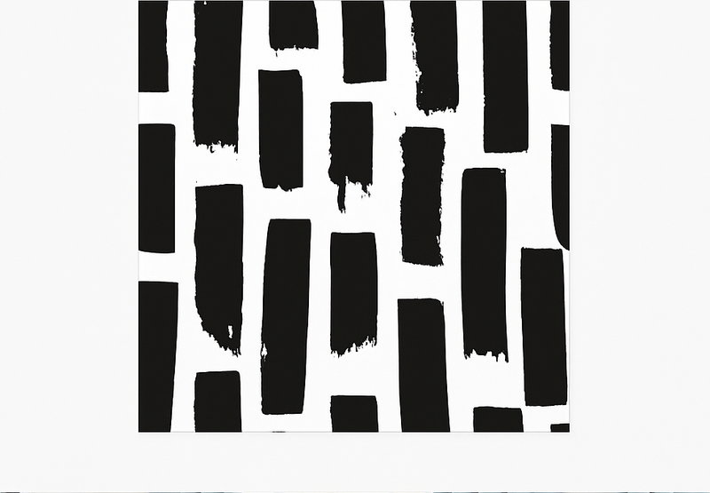 Moderne verfstreken vinyl tapijt vierkant - TenStickers