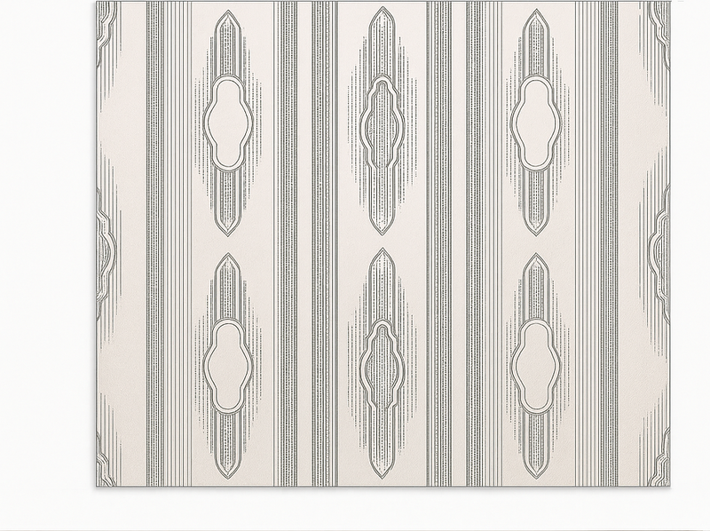 Ingewikkelde etnische geometrie vinyl tapijt eetkamer - TenStickers