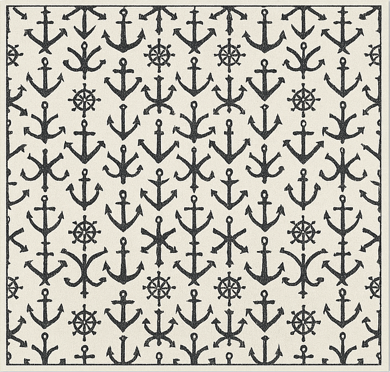 Kleine zeeankers buitenvinyltapijt - TenStickers