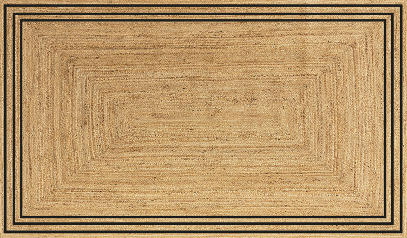 Vinyl vloerkleed keuken natuurlijke jute textuur - TenStickers