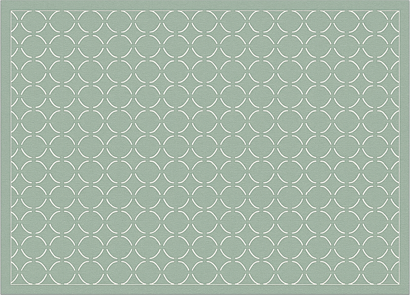 Vinyl vloerkleed keuken gemuteerd celadon raster - TenStickers