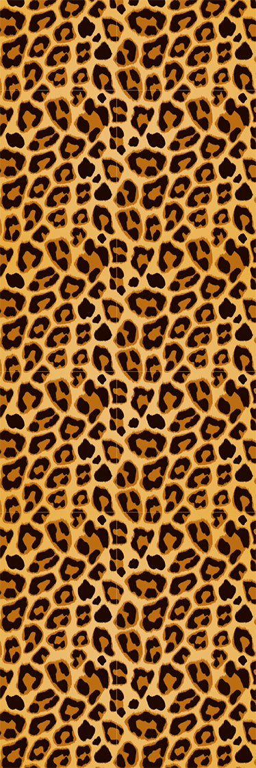 Dieren vinyl tapijt luipaard eenvoudige print - TenStickers
