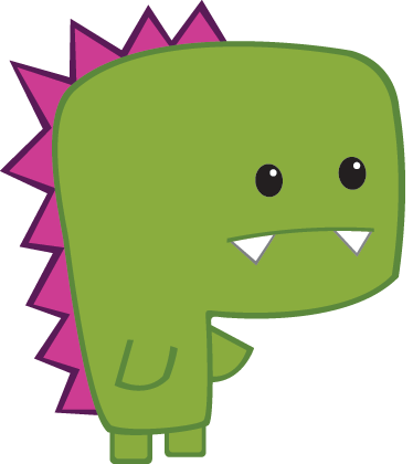 Dieren vinyl tapijt green minisaurio - TenStickers