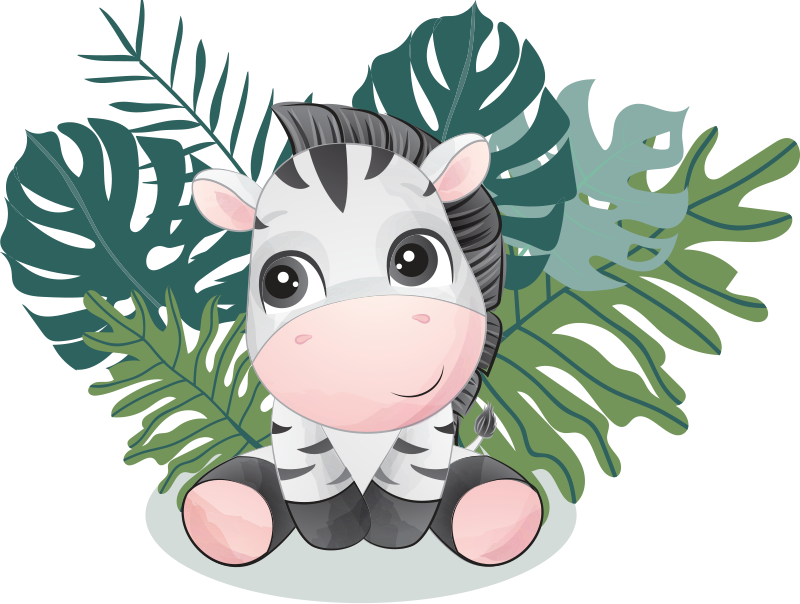 Dieren vinyl tapijt wild africa zebra - TenStickers