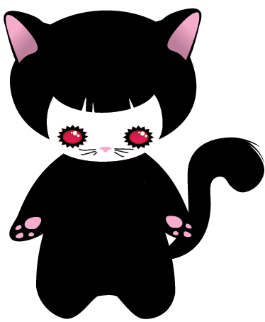 Dieren vinyl tapijt baby kat monster - TenStickers