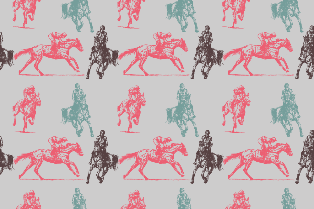 Dieren vinyl tapijt met westers huispatroon - TenStickers