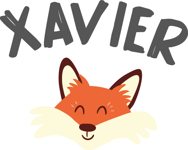 Dieren vinyl tapijt speelse voskop - TenStickers