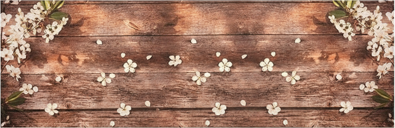 Vinyl vloerkleed keuken bloemenhout patroon - TenStickers