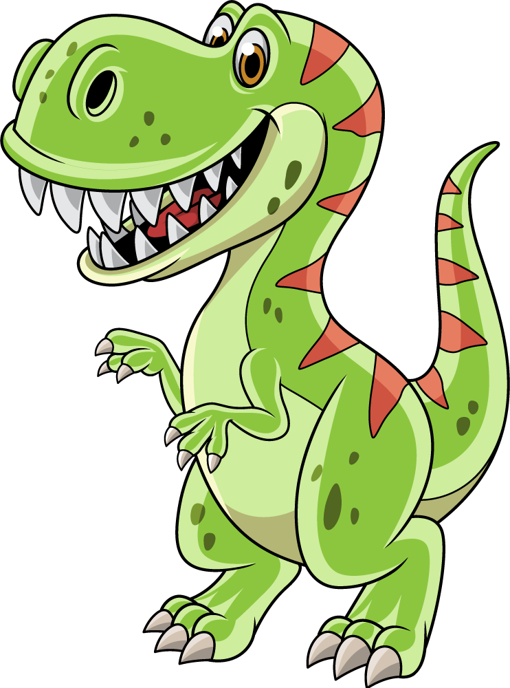 Dieren vinyl tapijt cartoon tyrannosaurus rex - TenStickers