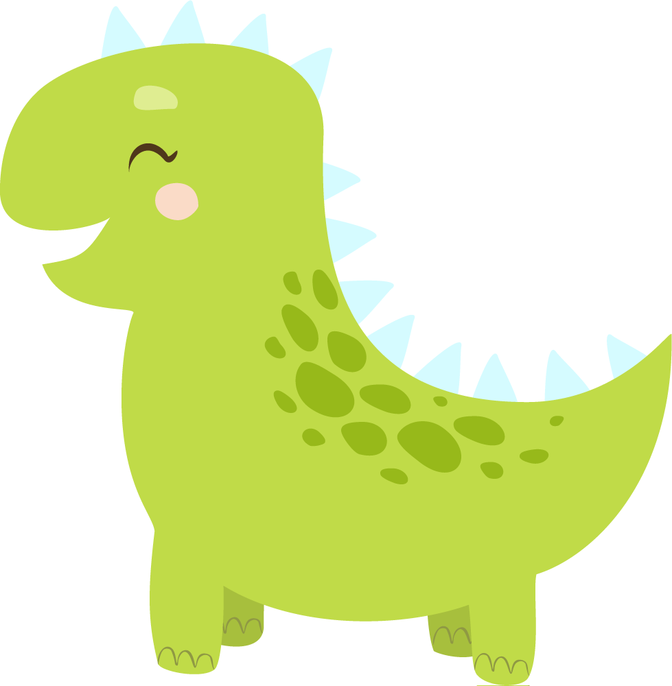 Dieren vinyl tapijt blije dinosaurus karakter - TenStickers