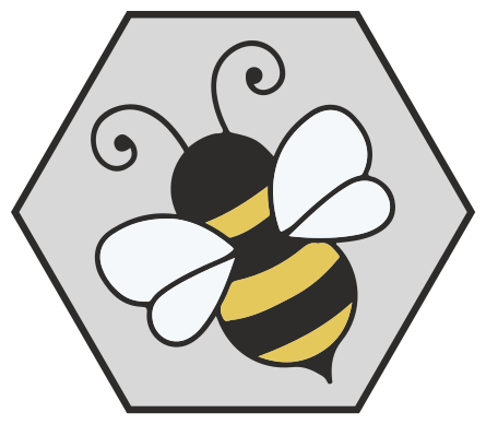 Dieren vinyl tapijt bijen hexagonaal ontwerp - TenStickers