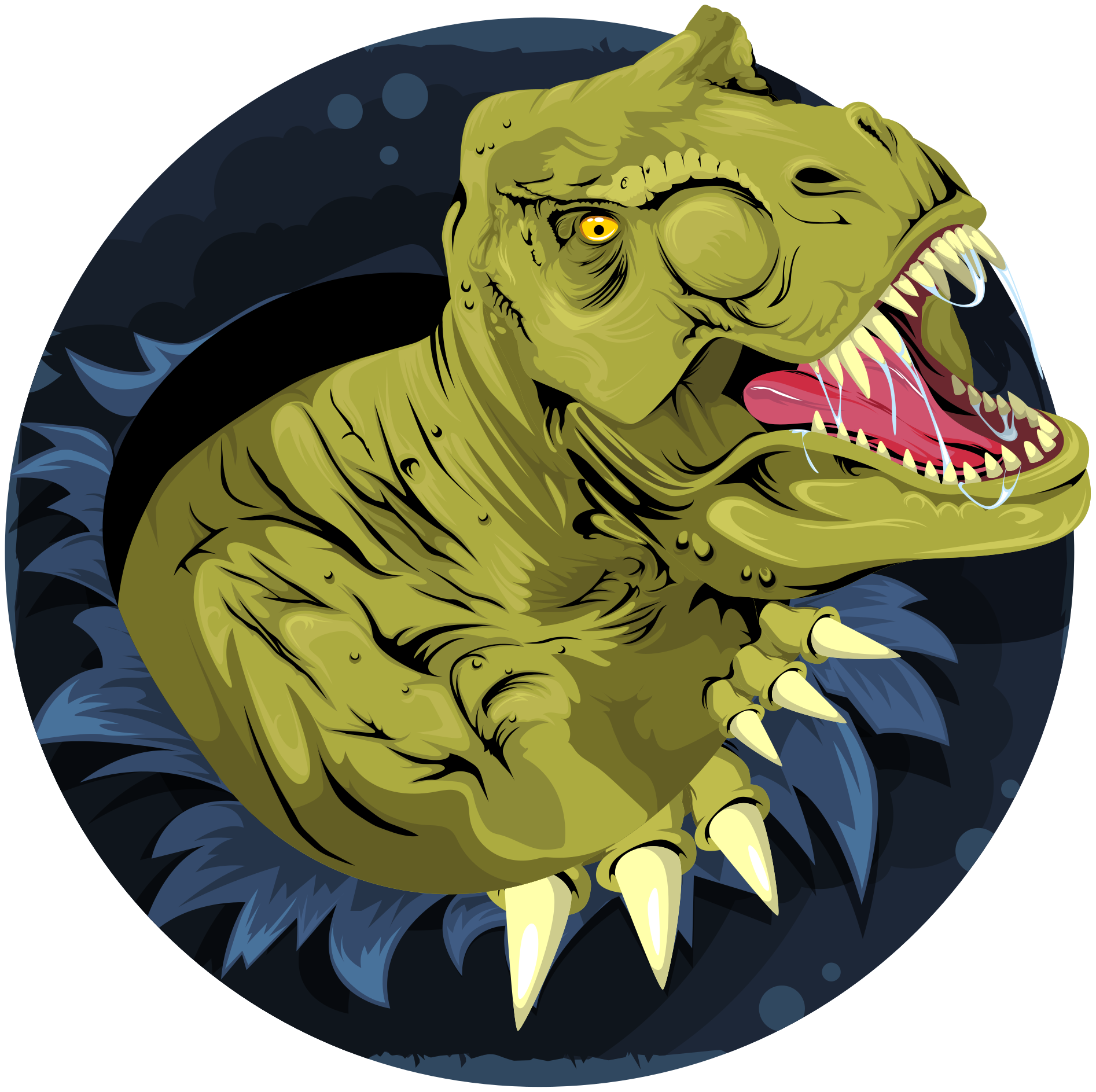 Dieren vinyl tapijt tyrannosaurus rex schedel - TenStickers