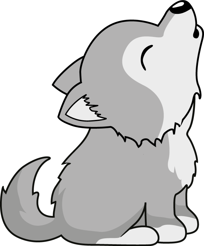 Dieren vinyl tapijt huilende hond illustratie - TenStickers