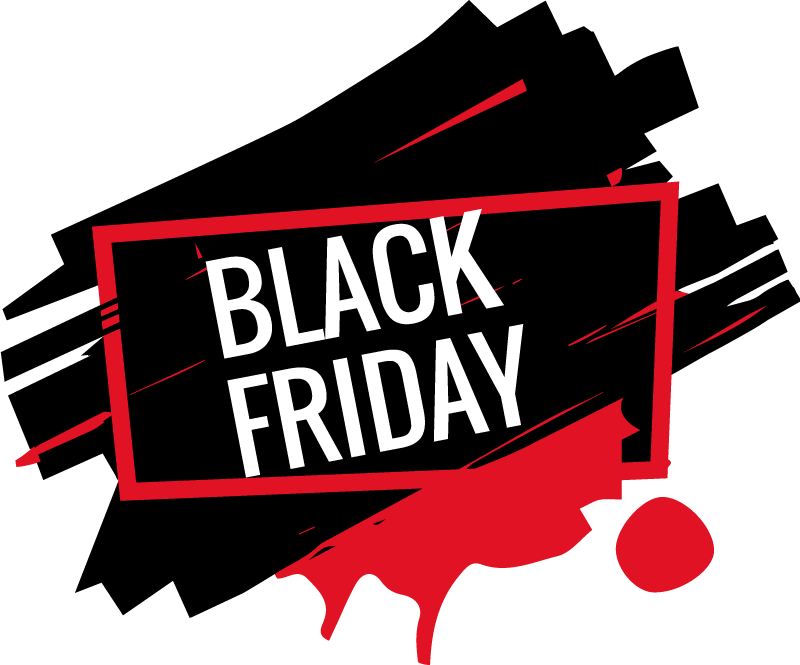 Black friday vinyl tapijt moderne sticker - TenStickers