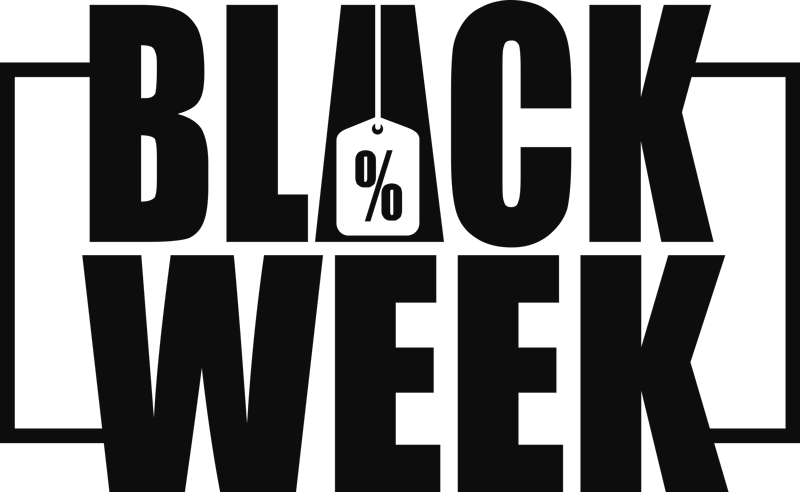 Black friday vinyl tapijt voor etalages - TenStickers
