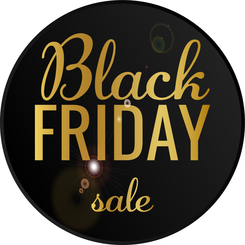 Black friday vinyl tapijt elegante aanbieding - TenStickers