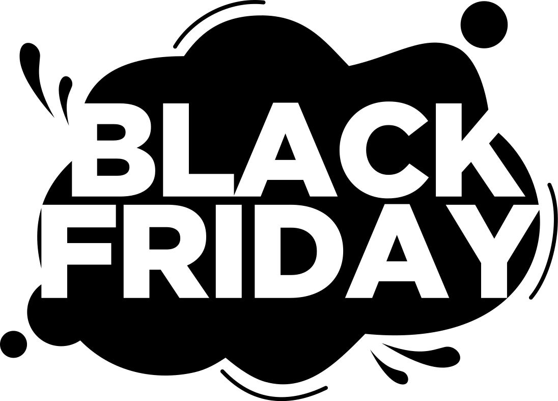Black friday vinyl tapijt verfspetter - TenStickers