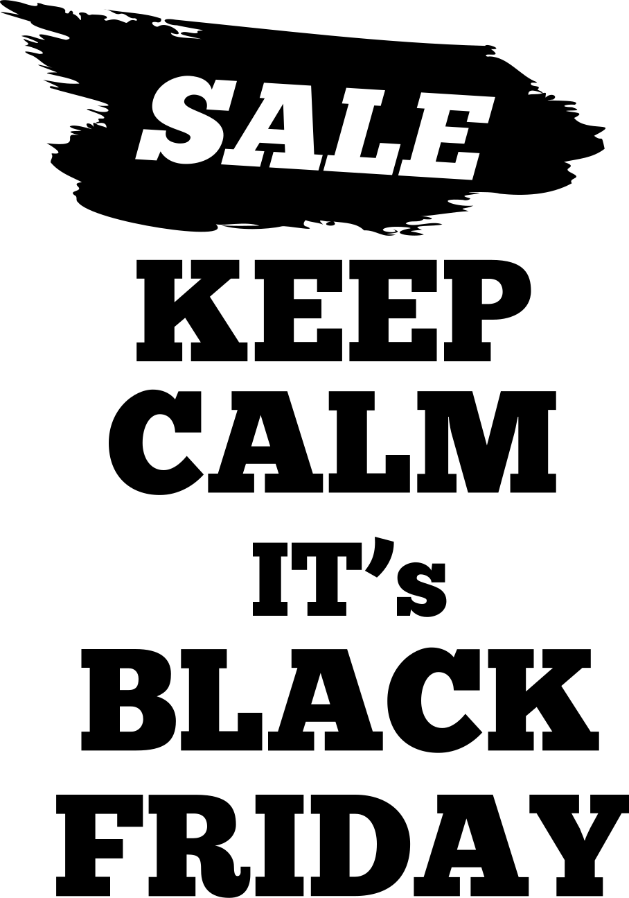Black friday vinyl tapijt promotionele verkoopvlag - TenStickers