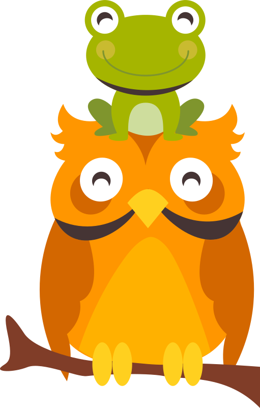 Dieren vinyl tapijt met speelse dierenfiguren - TenStickers