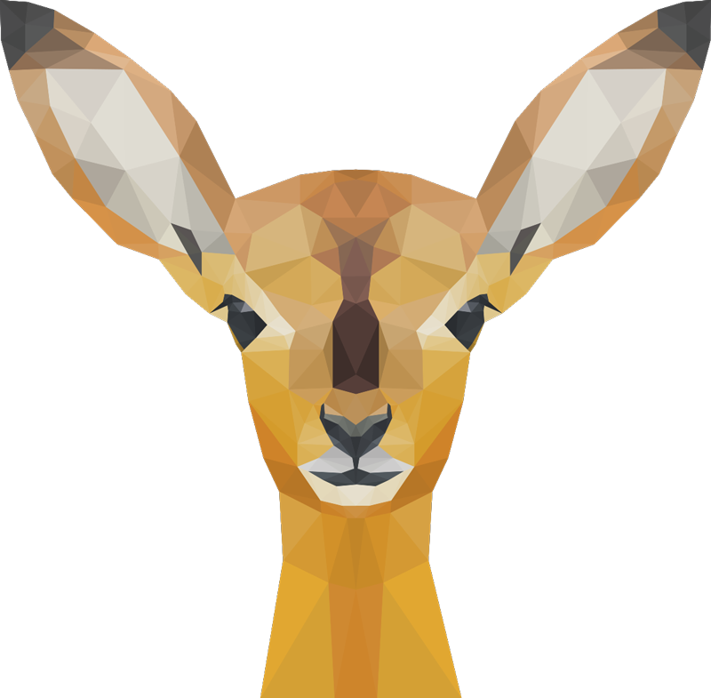 Dieren vinyl tapijt hert - TenStickers