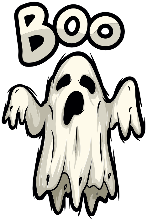 Vinyl tapijt halloween boo spookfiguur - TenStickers