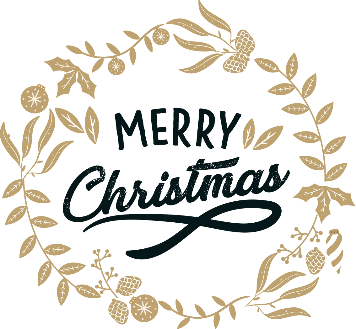 Vinyl tapijt kerstmis bloemengestikt - TenStickers