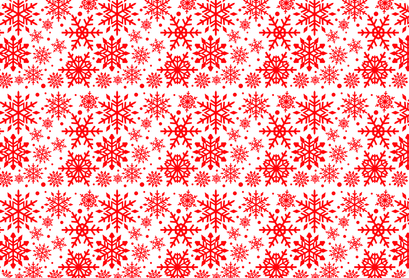Vinyl tapijt kerstmis rode sneeuwvlokken laptop - TenStickers