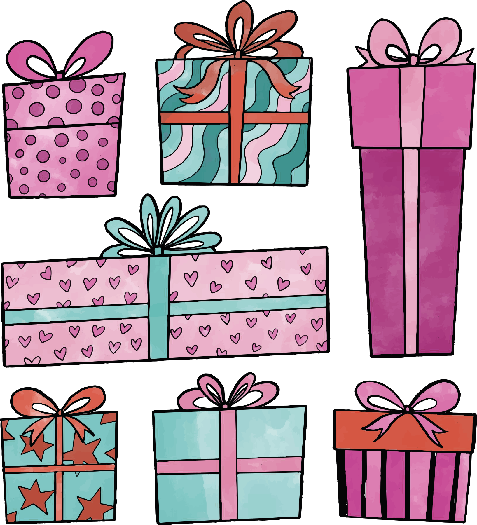 Vinyl tapijt kerstmis geschenkset - TenStickers