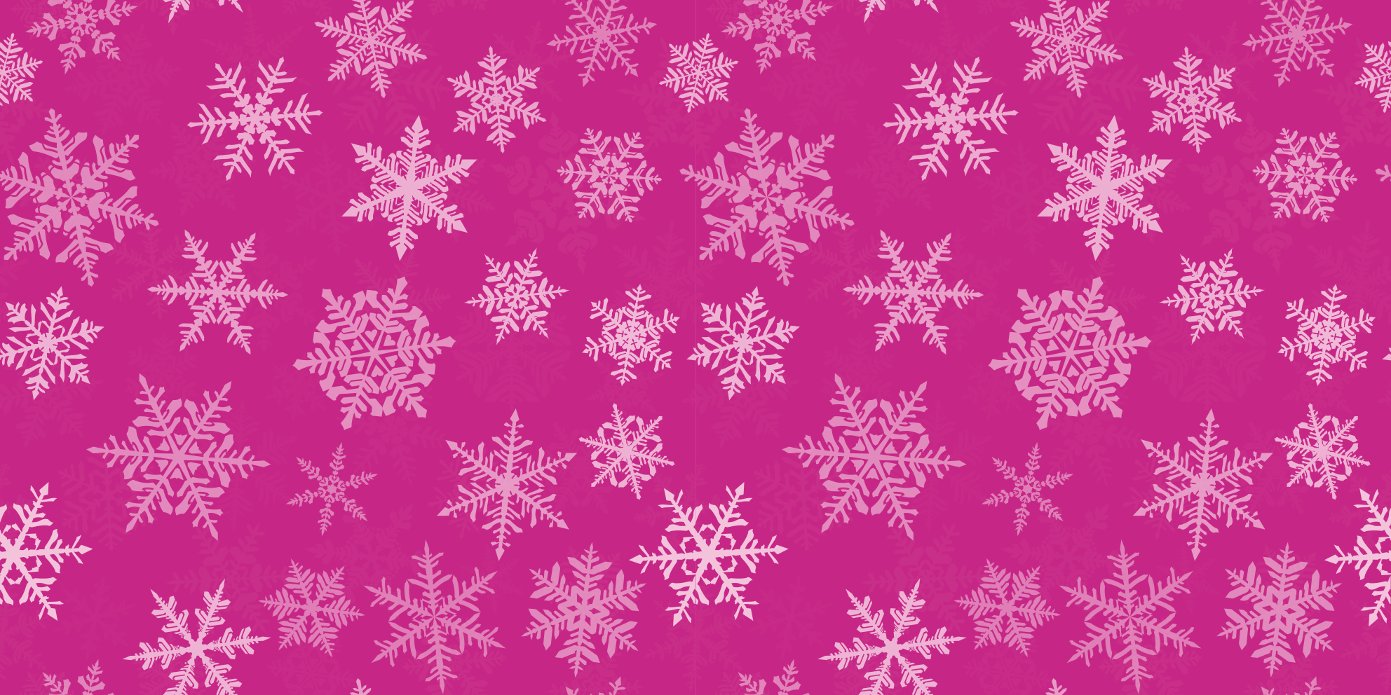 Vinyl tapijt kerstmis met sneeuwvlokpatroon - TenStickers