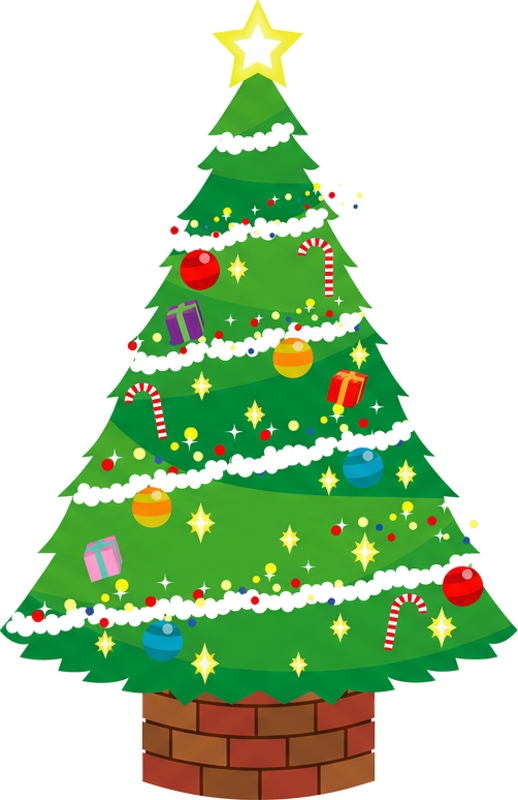 Vinyl tapijt kerstmis kerstboom - TenStickers