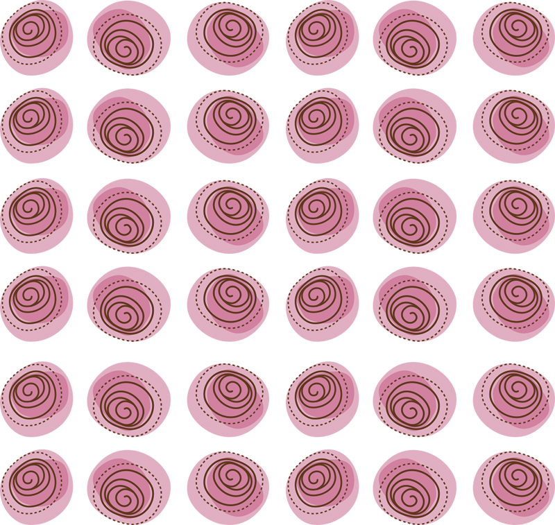 Vinyl tapijt bloemen en planten roze bloemmotief - TenStickers