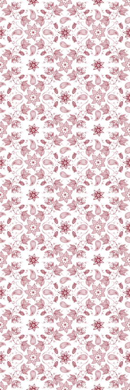 Vinyl tapijt bloemen en planten met bloemenpatroon - TenStickers