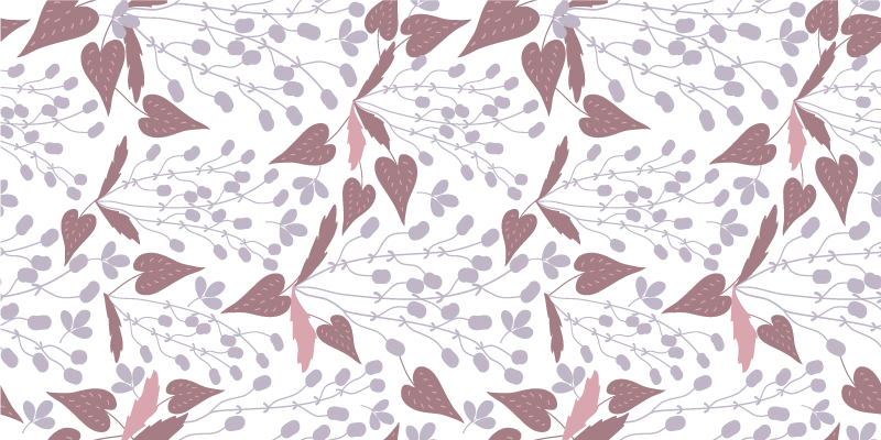 Vinyl tapijt bloemen en planten pastel vintage bloemenpatroon - TenStickers