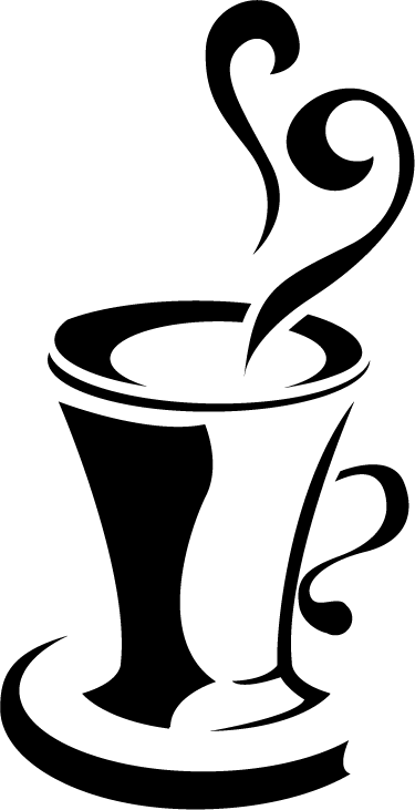 Vinyl vloerkleed keuken koffie met hart - TenStickers