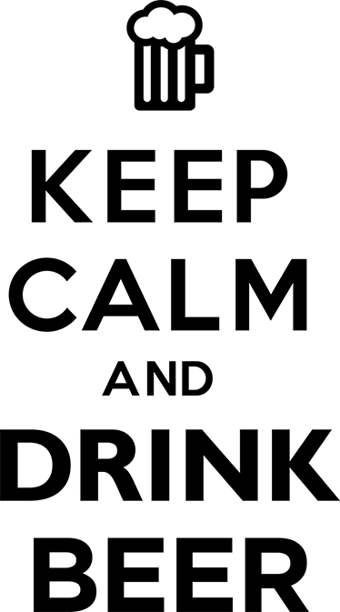 Vinyl vloerkleed keuken rustig en drink bier - TenStickers