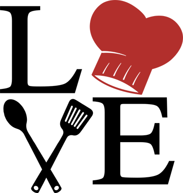 Vinyl vloerkleed keuken love of chef - TenStickers