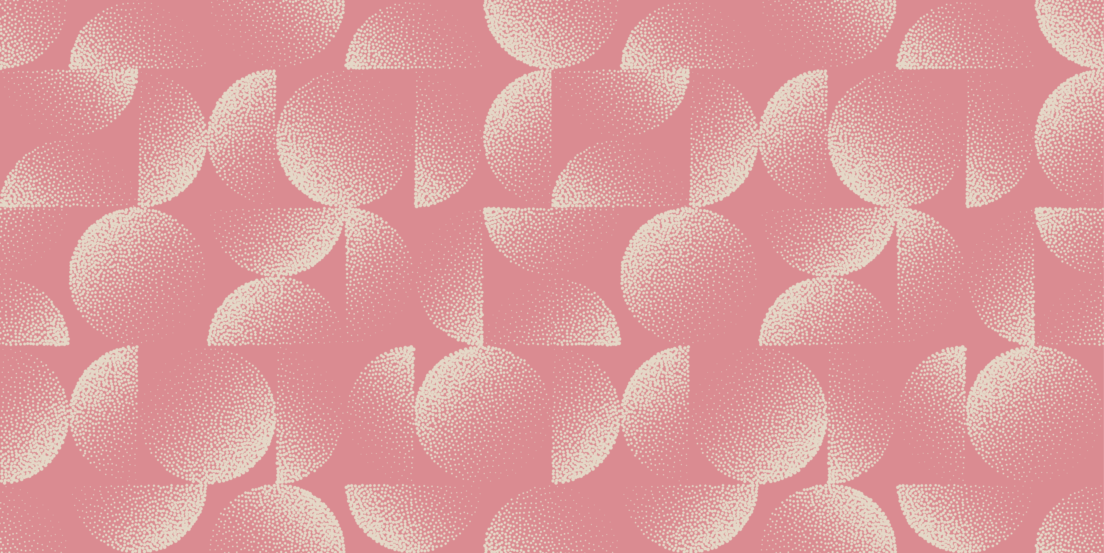 Vinyl tapijt eetkamer pastel halve cirkels - TenStickers