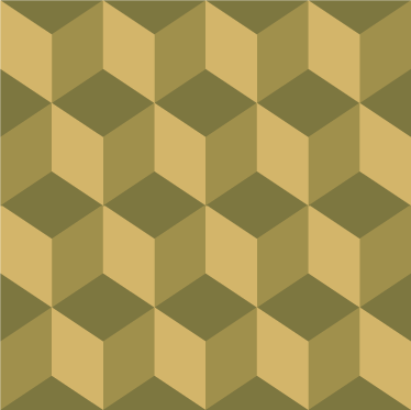 Vinyl tapijt eetkamer beige 3d blokken - TenStickers