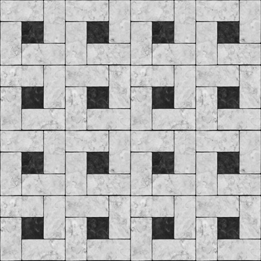 Vinyl tapijt eetkamer grijze steentegels - TenStickers