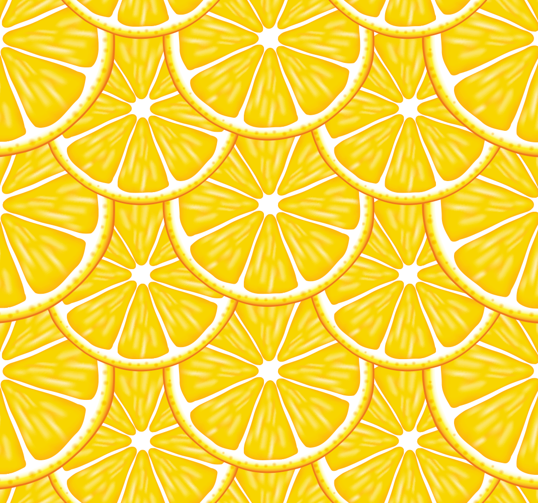 Vinyl vloerkleed keuken oranje patroon - TenStickers