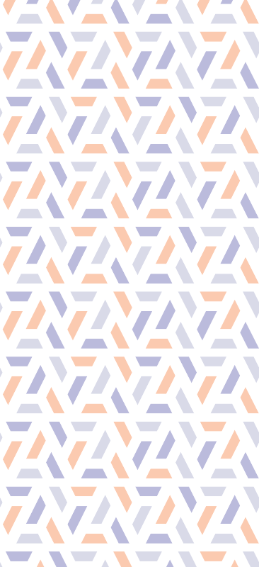 Vinyl vloerkleed keuken in nordic stijl geometrische lijnen - TenStickers