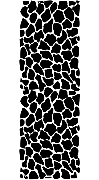 Vinyl vloerkleed badkamer giraffe print - TenStickers