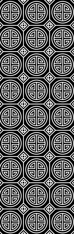 Vinyl vloerkleed badkamer minimalisme japanse stijl - TenStickers