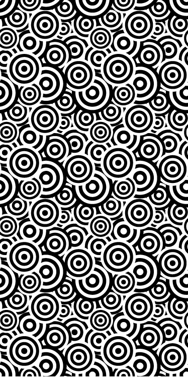 Vinyl vloerkleed badkamer met cirkelpatroon - TenStickers