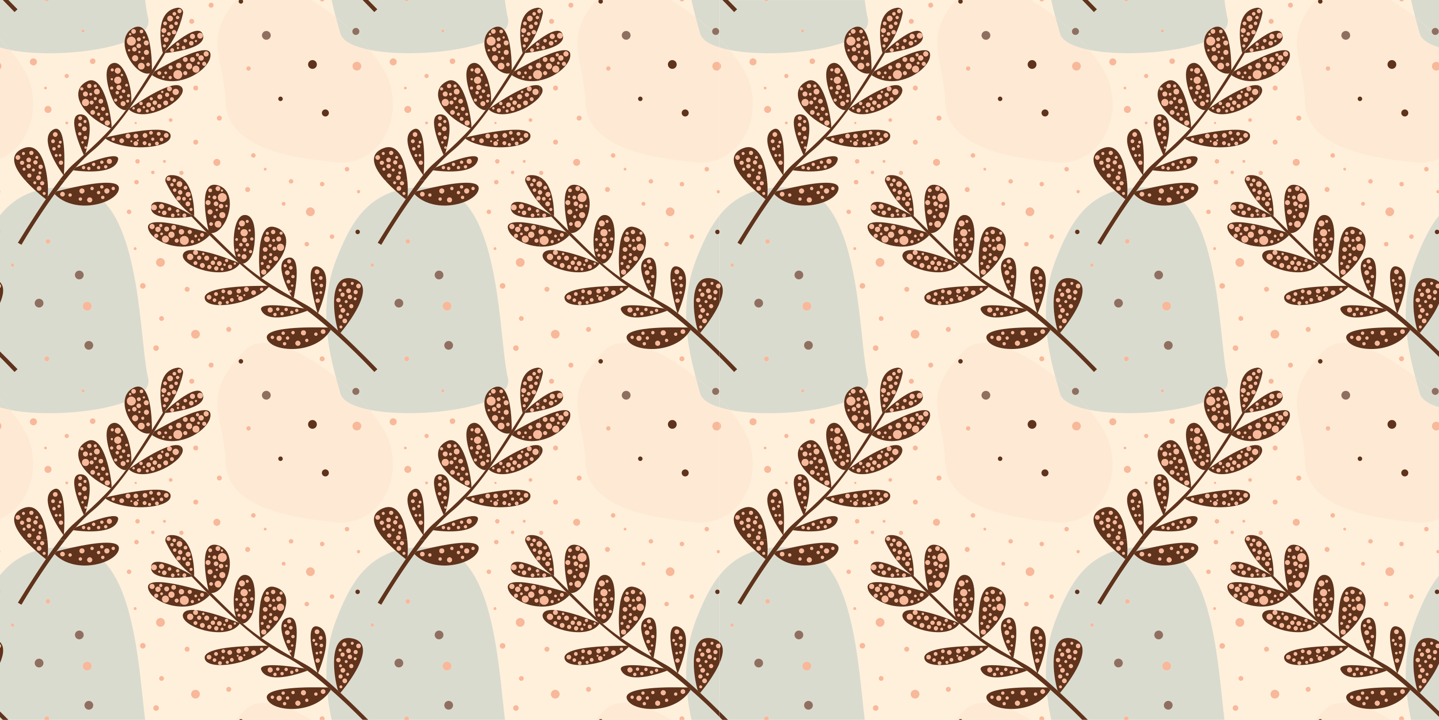 Vinyl tapijt bloemen en planten pastel esthetiek - TenStickers