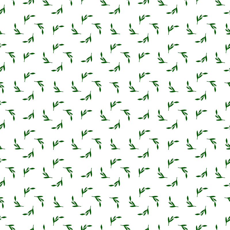 Vinyl tapijt bloemen en planten botanische bladillustratie - TenStickers