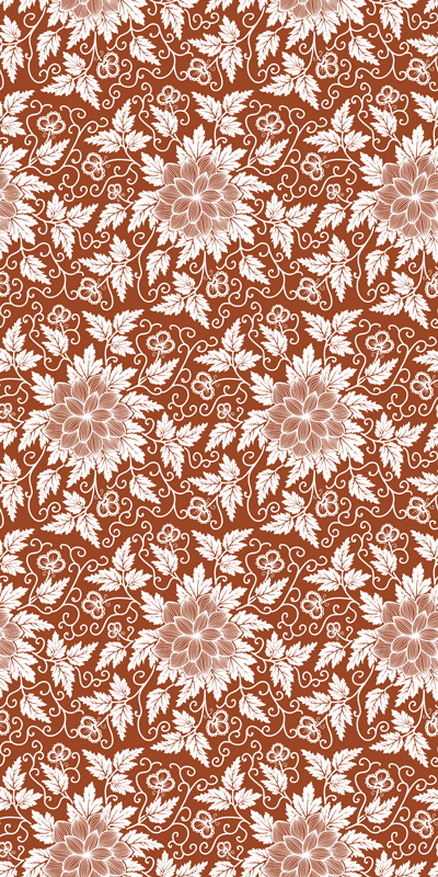 Vinyl tapijt bloemen en planten botanische creatie - TenStickers