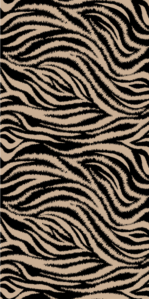 Vinyl tapijt dierenprint zebraprint motief - TenStickers