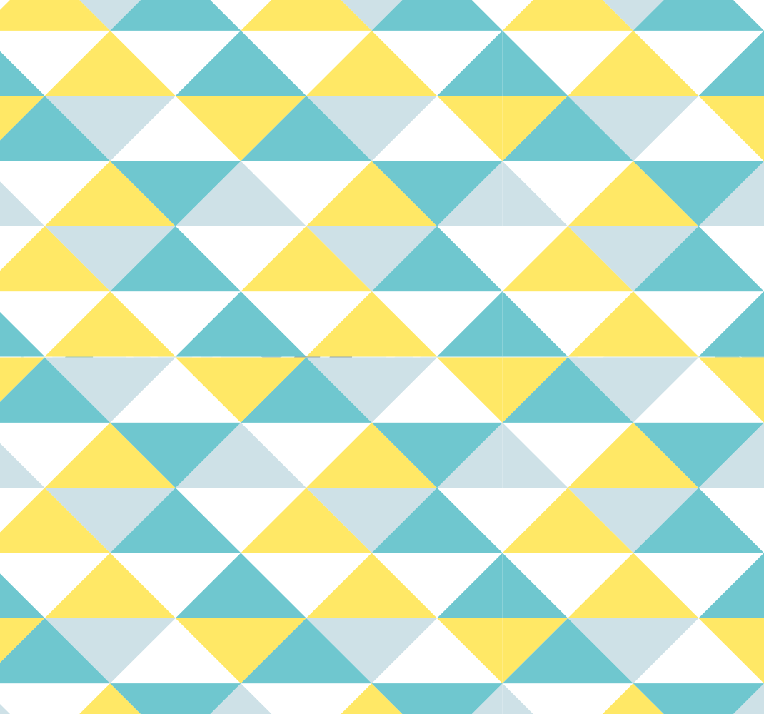 Vinyl tapijt geometrisch geel en blauw tegel - TenStickers