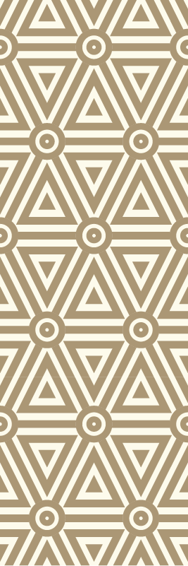 Vinyl tapijt geometrisch retro vintage ontwerp - TenStickers